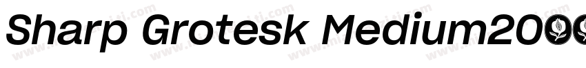 Sharp Grotesk Medium20字体转换